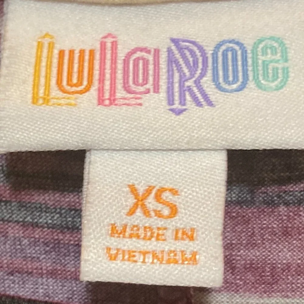 LuLaRoe SZ XS knit pocket t-shirt midi swing dress comfy casual work